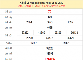 Thống kê KQXSCM ngày 12/10 /2020- xổ số cà mau hôm nay