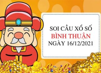 Thống kê xổ số Bình Thuận XSBTH ngày 16/12/2021