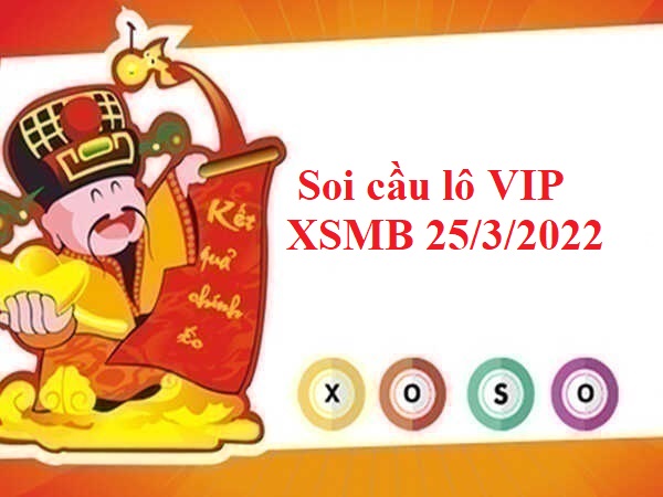 Soi cầu lô VIP XSMB 25/3/2022