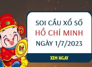 Soi cầu loto xổ số Hồ Chí Minh ngày 1/7/2023 thứ 7 hôm nay