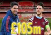Arsenal nâng giá hỏi mua Declan Rice