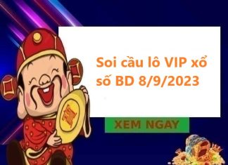 Soi cầu lô VIP xổ số Bình Dương 8/9/2023