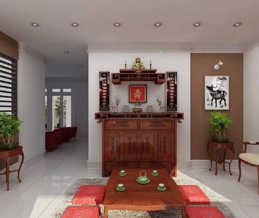 màu sơn phòng thờ