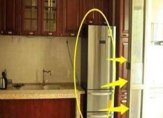 cách hóa giải tủ lạnh đối diện cửa chính