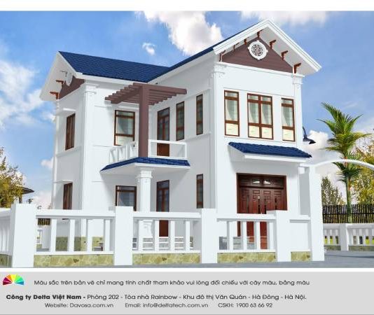 sơn mặt tiền nhà cho người mệnh thủy