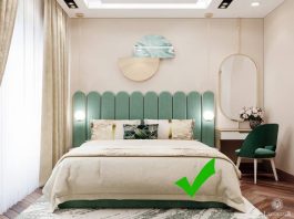 vị trí đặt gương trong phòng ngủ