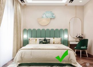 vị trí đặt gương trong phòng ngủ