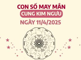 Gợi ý con số đại cát cung Kim Ngưu ngày 11/4/2025