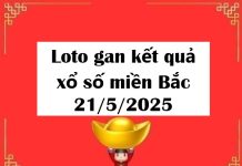 Loto gan kết quả xổ số miền Bắc 21/5/2025