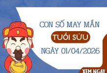 Tăng vận đỏ với con số may mắn ngày 01/04/2026 tuổi Sửu con số may mắn ngày 01/04/2026 tuổi Sửu