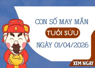con số may mắn ngày 01/04/2026 tuổi Sửu