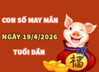 Con số may mắn hôm nay 19/4/2026 chủ nhật tuổi Dần