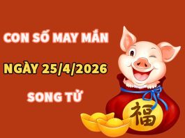 Con số may mắn hôm nay 25/4/2026 thứ 7 cung Song Tử