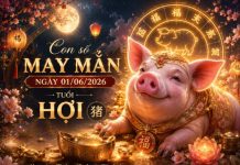 Con số may mắn hôm nay 01/06/2026 thứ 2 tuổi Hợi Con số may mắn hôm nay 01/06/2026 thứ 2 tuổi Hợi