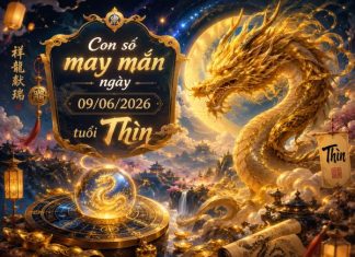 Con số may mắn hôm nay 09/06/2026 thứ 3 tuổi Thìn Con số may mắn hôm nay 09/06/2026 thứ 3 tuổi Thìn