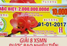 Trúng giải 8 được bao nhiêu tiền trong xổ số kiến thiết? Trúng giải 8 được bao nhiêu tiền trong xổ số kiến thiết?